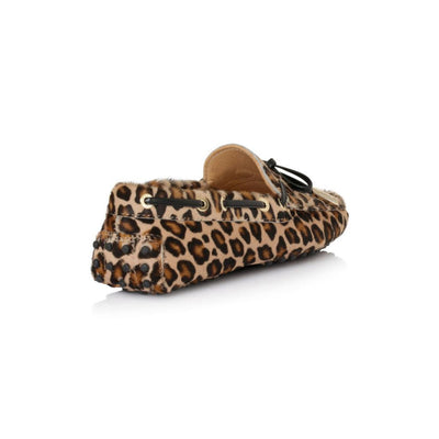 Leopard Print Calf Hair Leather
