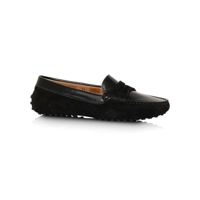 Black Suede with Patent Leather Accents