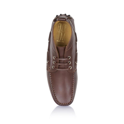 Walnut Brown Leather Driving Boots