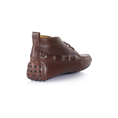 Walnut Brown Leather Driving Boots
