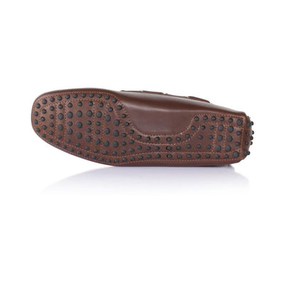 Walnut Brown Leather Driving Boots