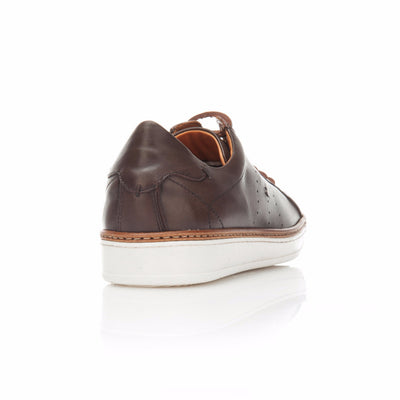 Espresso Hand Woven Leather Sneaker