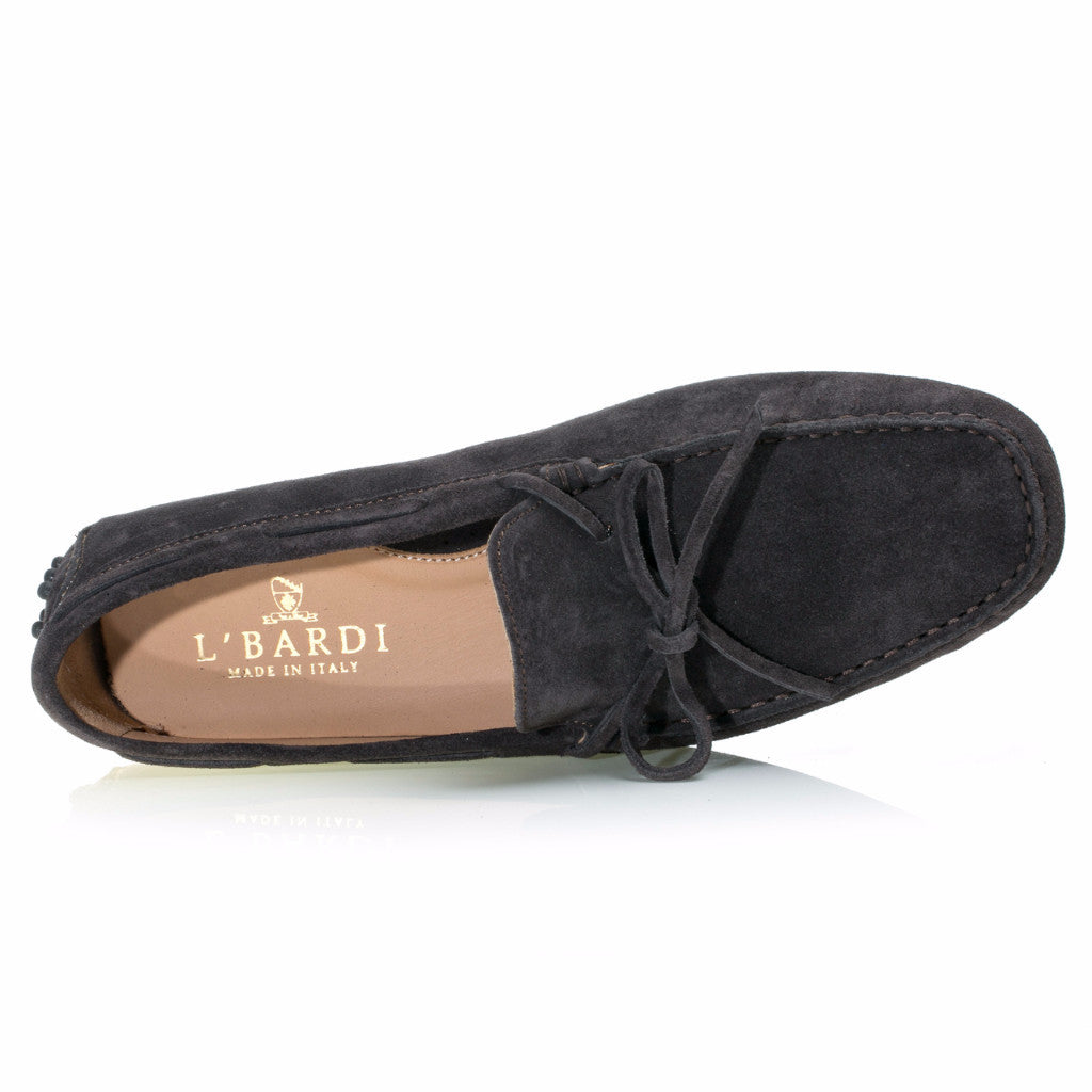 Gunmetal Grey Suede