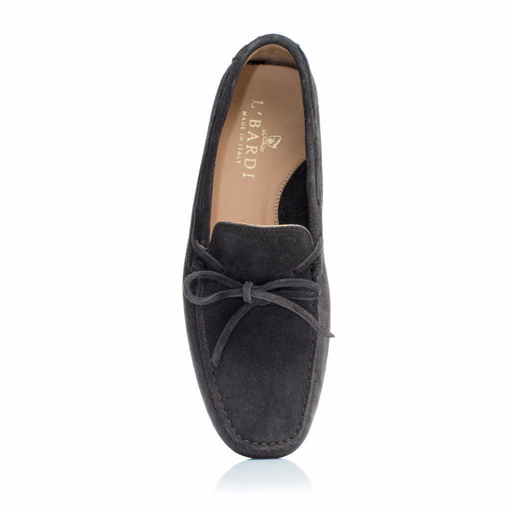 Gunmetal Grey Suede