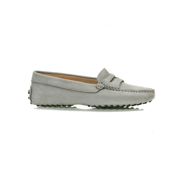 Nebbia Grey Nubuck Leather